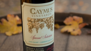 bottle of caymus special selection wine